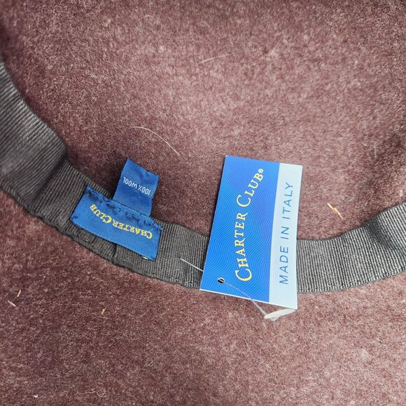 Vintage Style Womens Wool Felt Floppy Hat Flower Accent, Bucket Hat, Cloche Boho - Picture 6 of 6